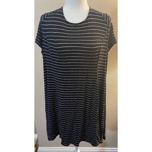 Black and White T-Shirt Dress